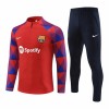 FC Barcelona Trainings Sweatshirt Pak Quarter-zip 2023-24 Rode - Heren